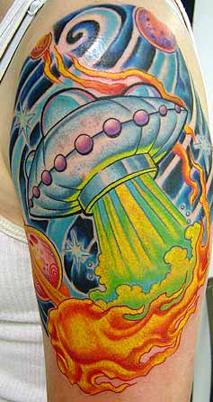 Tattoos - UFO Tattoo - 4480