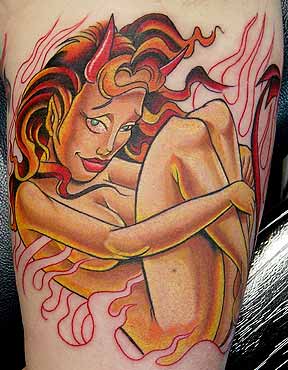Tattoos - Devil Girl - 4486