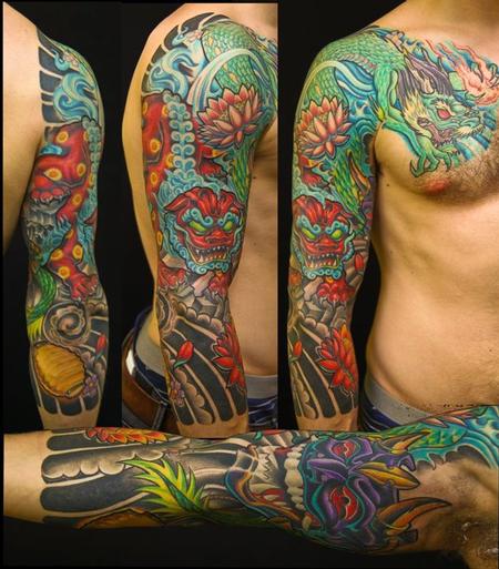 Tattoos - Full color sleeve - 65896