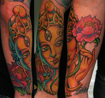 Tattoos - buddah forearm - 37903