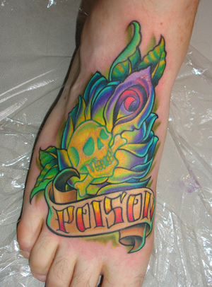 Tattoos - Poison Foot - 12007