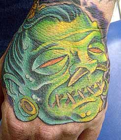 Tattoos - Zombie Head - 4481