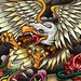 tattoo galleries/ - Snake skull Eagle - 36312