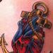 tattoo galleries/ - Anchor with anatomical heart tattoo - 61985