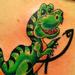 tattoo galleries/ - Dinosaur eating a jesus fish