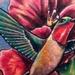 tattoo galleries/ - Hummingbird and flower memorial tattoo - 61986