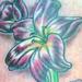 Tattoos - Lilies on thigh tattoo - 57287