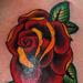 Tattoos - traditional rose tattoo - 59151