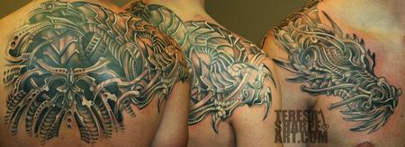 Teresa Sharpe - Mechanical Dragon Cover Up