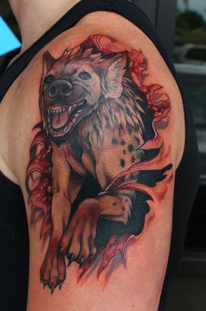 Skin Rip Tattoos. Comments: hyena skin rip