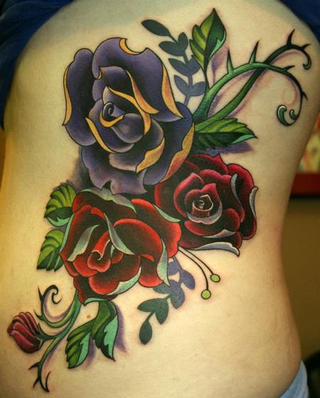 This is a cover up of some old tropical flowers that had not been executed 