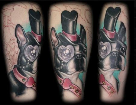 Tattoos - Boston Terrier Tattoo - 55238