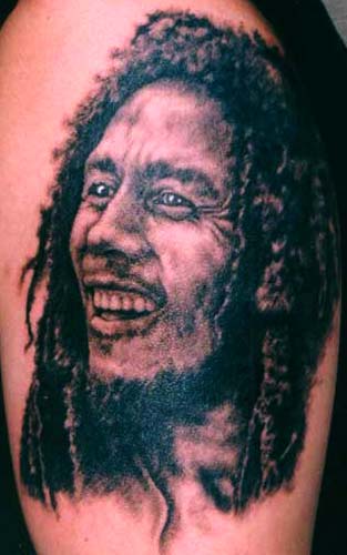 Looking for unique Black and Gray tattoos Tattoos?  Bob Marley