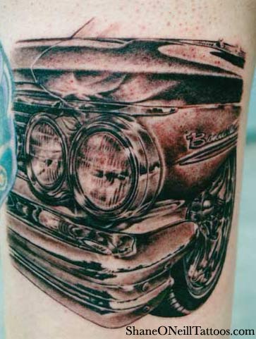 Looking for unique Black and Gray tattoos Tattoos?  Classic Car