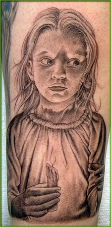 Shane ONeill - Child with Candle Tattoo