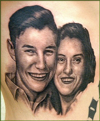 Shane ONeill - Couple Portrait Tattoo
