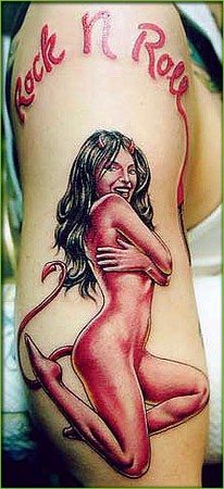 Shane ONeill - Devil Girl Pinup Tattoo