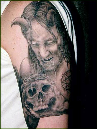 Shane ONeill - Devil with Skull Tattoo