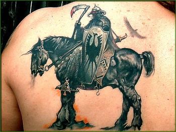 Shane ONeill - Warrior on Horse Tattoo