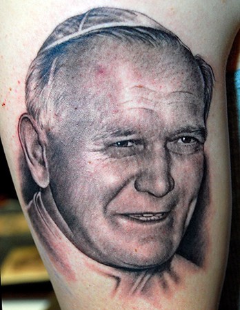 Tattoos - Shane ONeill - Pope Tattoo