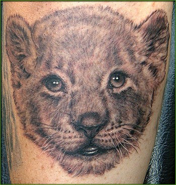 lion head tattoo. Baby Lion Tattoo