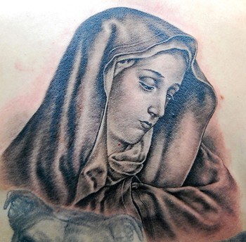Virgin Mary Tattoos on Paradise Tattoo Gathering   Tattoos   Shane Oneill   Mary Tattoo