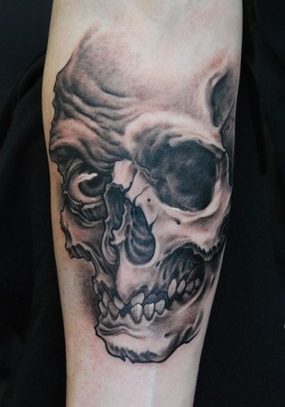 Shane ONeill Skull Tattoo Large Image Leave Comment Placement Arm