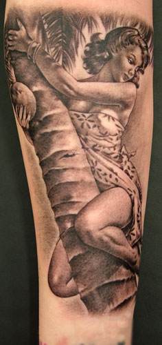Looking for unique Black and Gray tattoos Tattoos?  Classic Pinup Tattoo