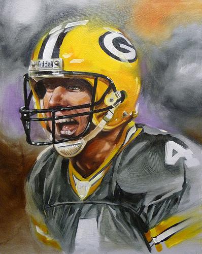 Damon Conklin - Football Player Painting