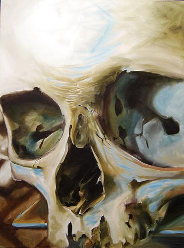 Damon Conklin - Skull Oil Painting