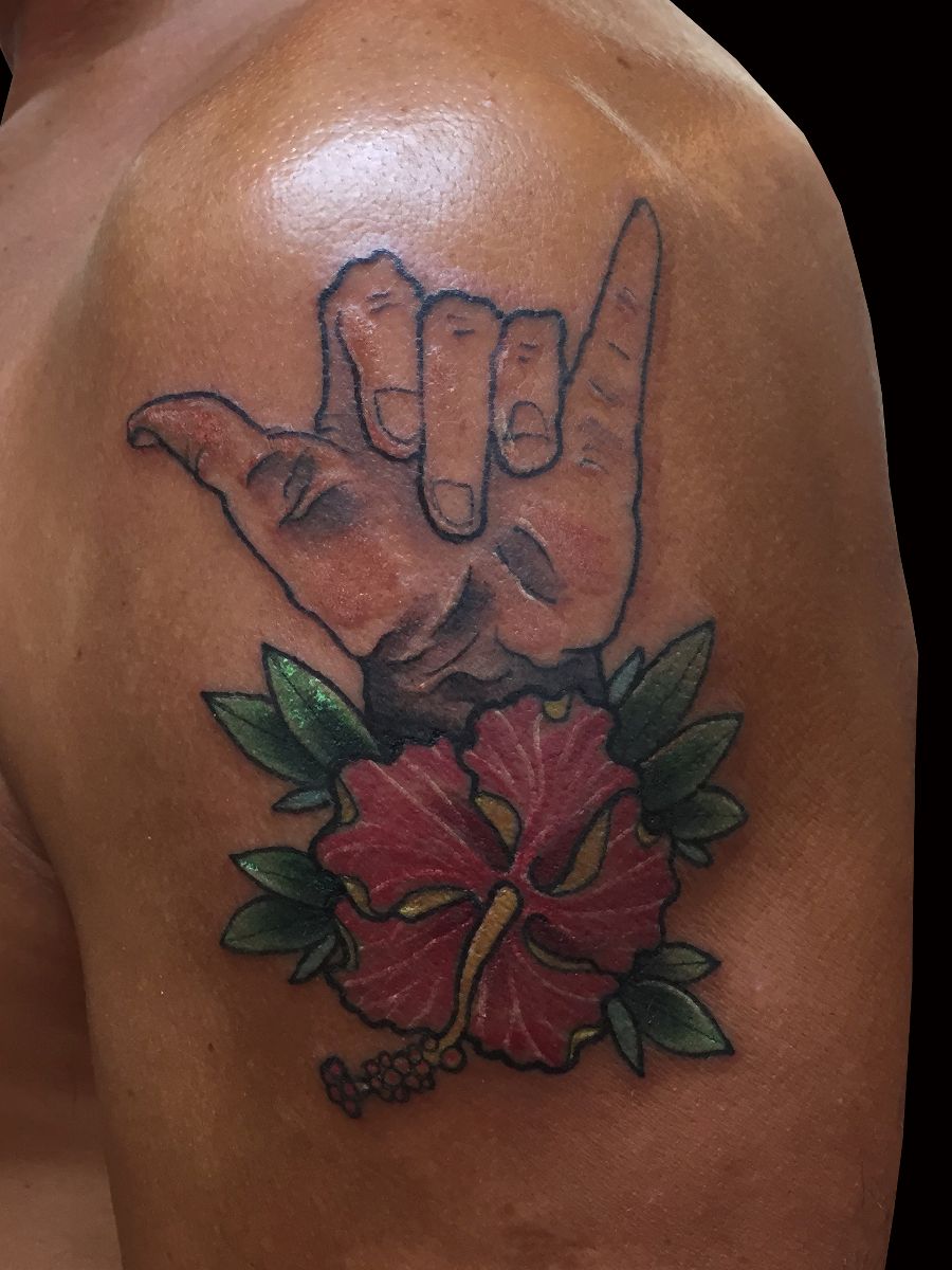 shaka hibiscus by adam considine sweet trade tattoo shaka hibiscus by adam considine sweet trade tattoo