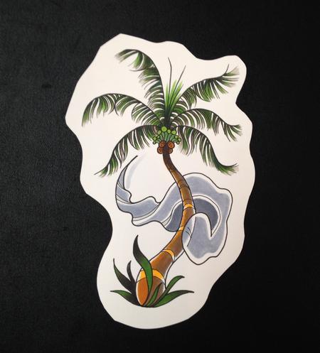 Tattoos - Ghost Palm Tree - 96406