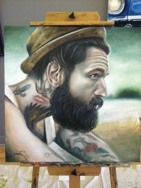 Tattoos - portrait of Ricki Hall - 74393