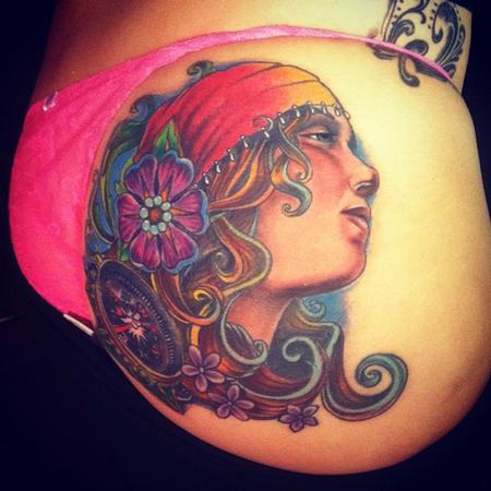 Tattoos - butt gypsy - 71801