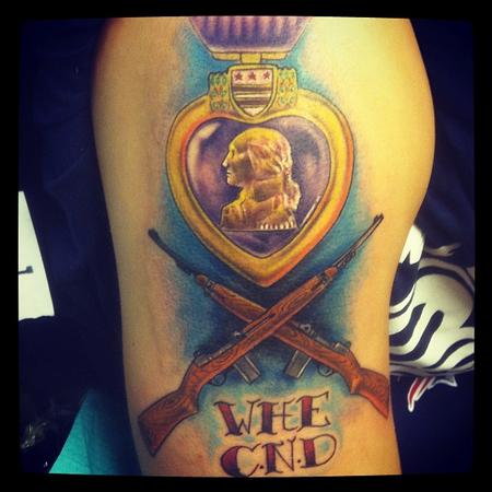 Tattoos - purple heart - 71797