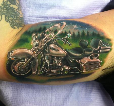 Tattoos - harley davidson portrait - 88871