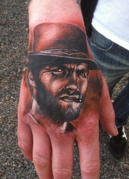 Tattoos - clint eastwood portrait by johhny smith - 68415