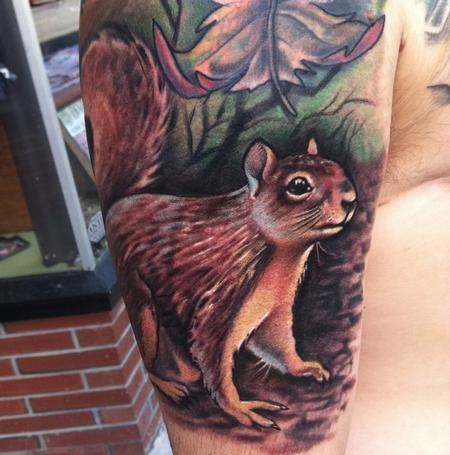 Tattoos - squirrel on arm - 79119