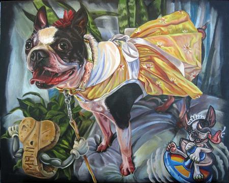 Tattoos - my Boston Terrier Dixie Belle - 60042