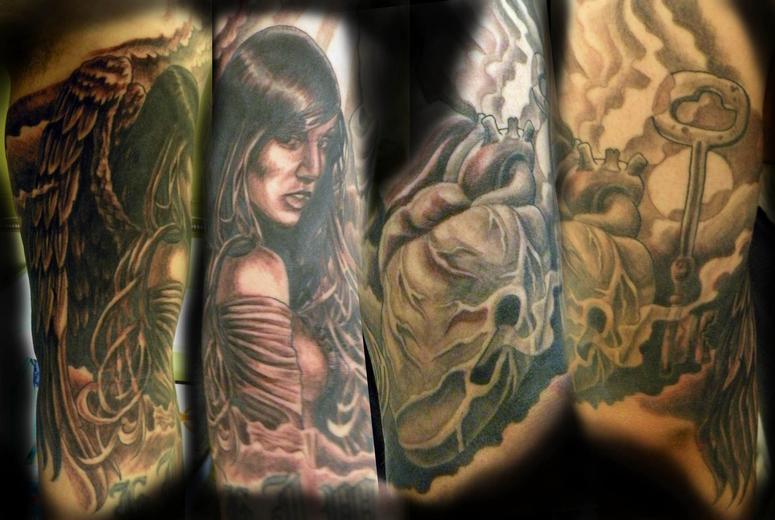 Religious half sleeve tattoo designs for men religious sleeve tattoo designs