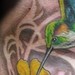 tattoo galleries/ - humming bird with filigree