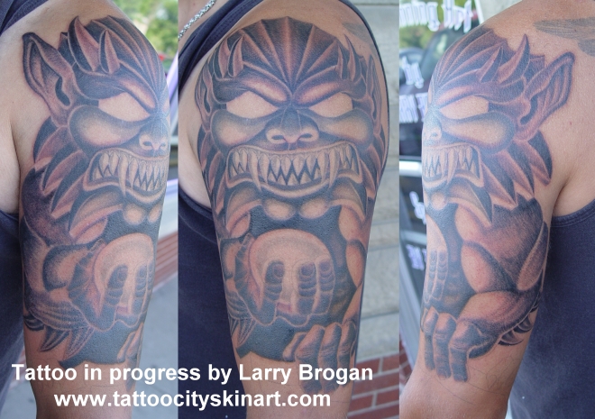 Larry Brogan - Gargoyle in progress