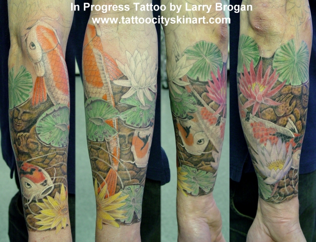 Larry Brogan - Koi Pond in progress