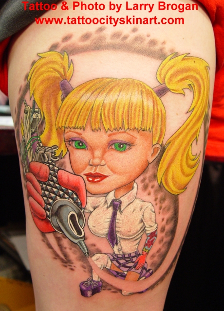 Larry Brogan - School Girl Tattoo Artist