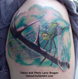Larry Brogan - Dragonfly Tattoo