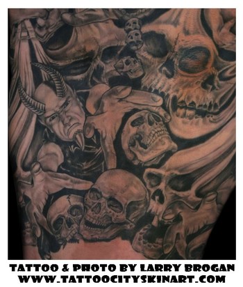 Comments This is a flattened view of the forearm of a demon sleeve I just Comments This is a flattened view of the forearm of a demon sleeve I just