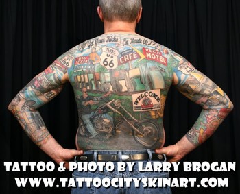 Larry Brogan - RT. 66 Backpiece