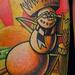 Snowman on Beach Tattoo Thumbnail