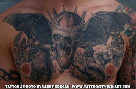 Larry Brogan - Avenged 7 Fold Chest piece