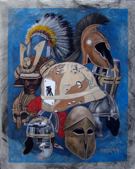 Larry Brogan - Legendary Warriors Oil Painting by Larry Brogan